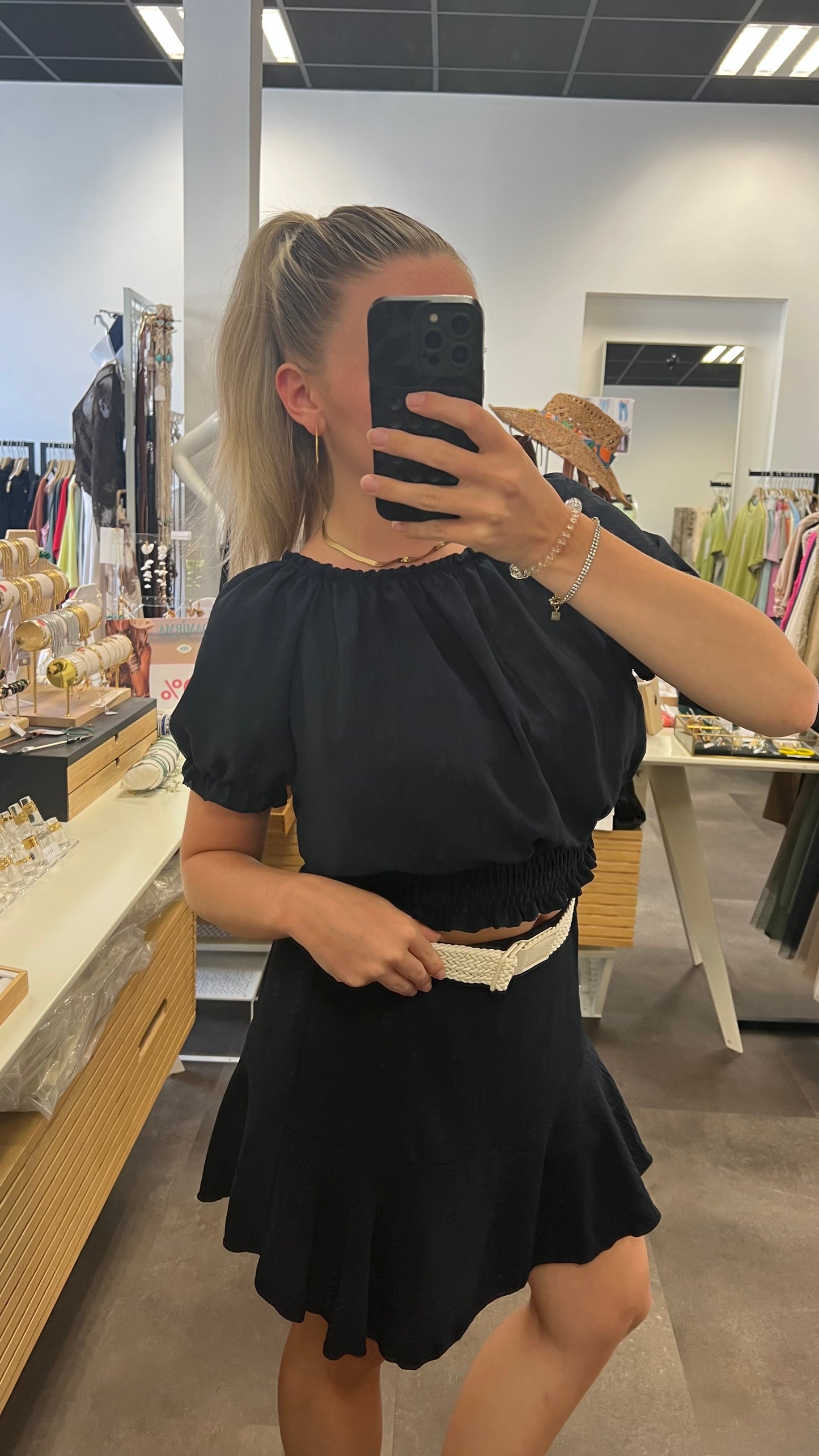 jupe short fluide