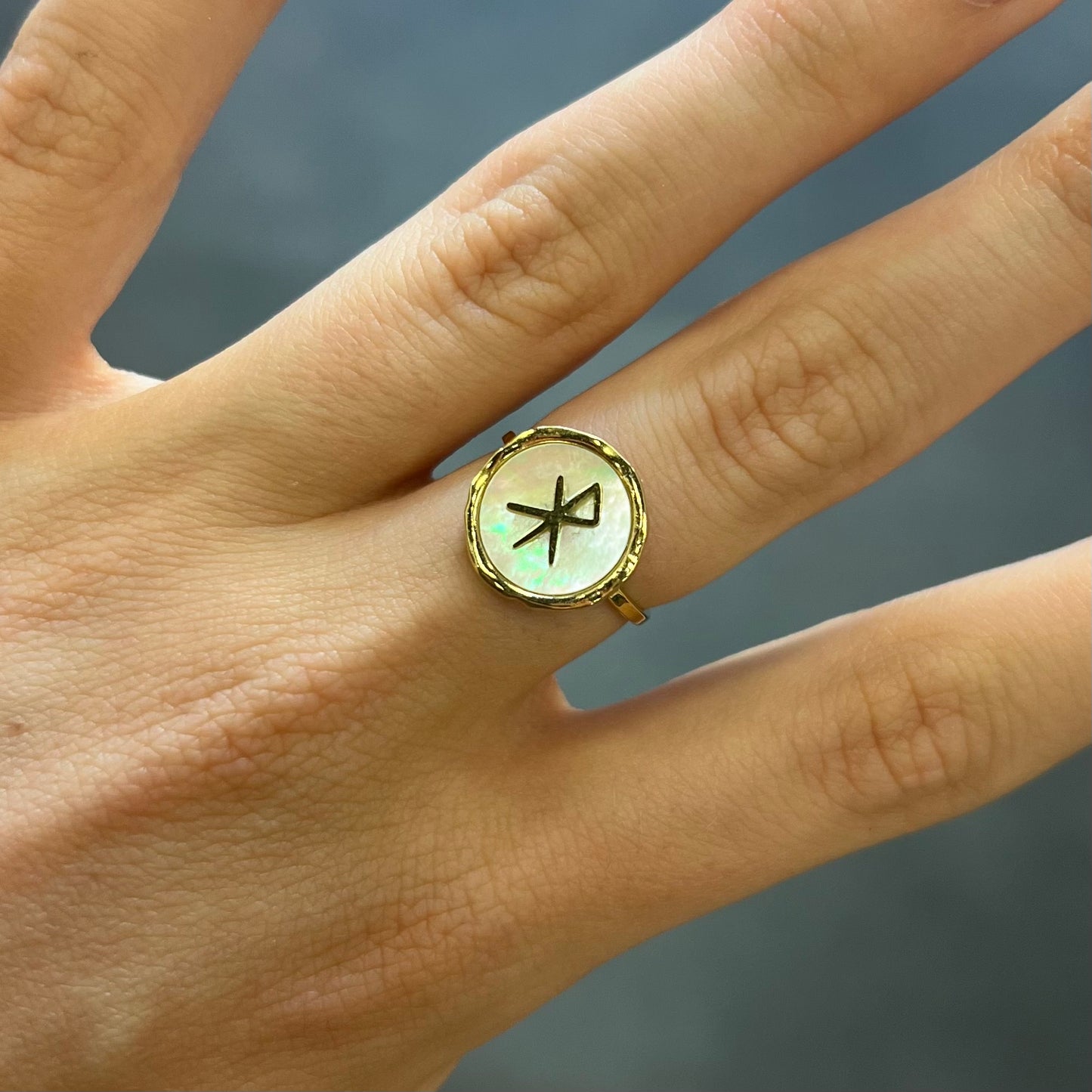 bague rune acier inoxydable (44)