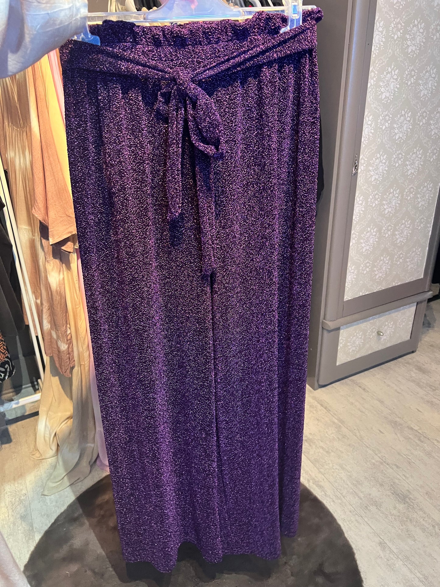 (29) pantalon pailletée
