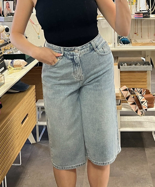 bermuda en jean