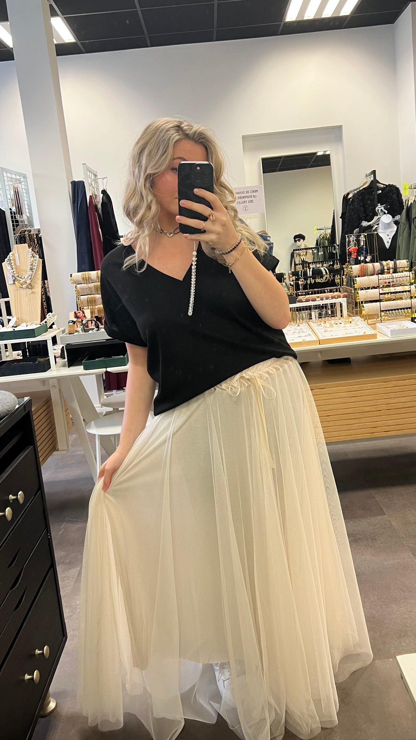 jupe tulle longue