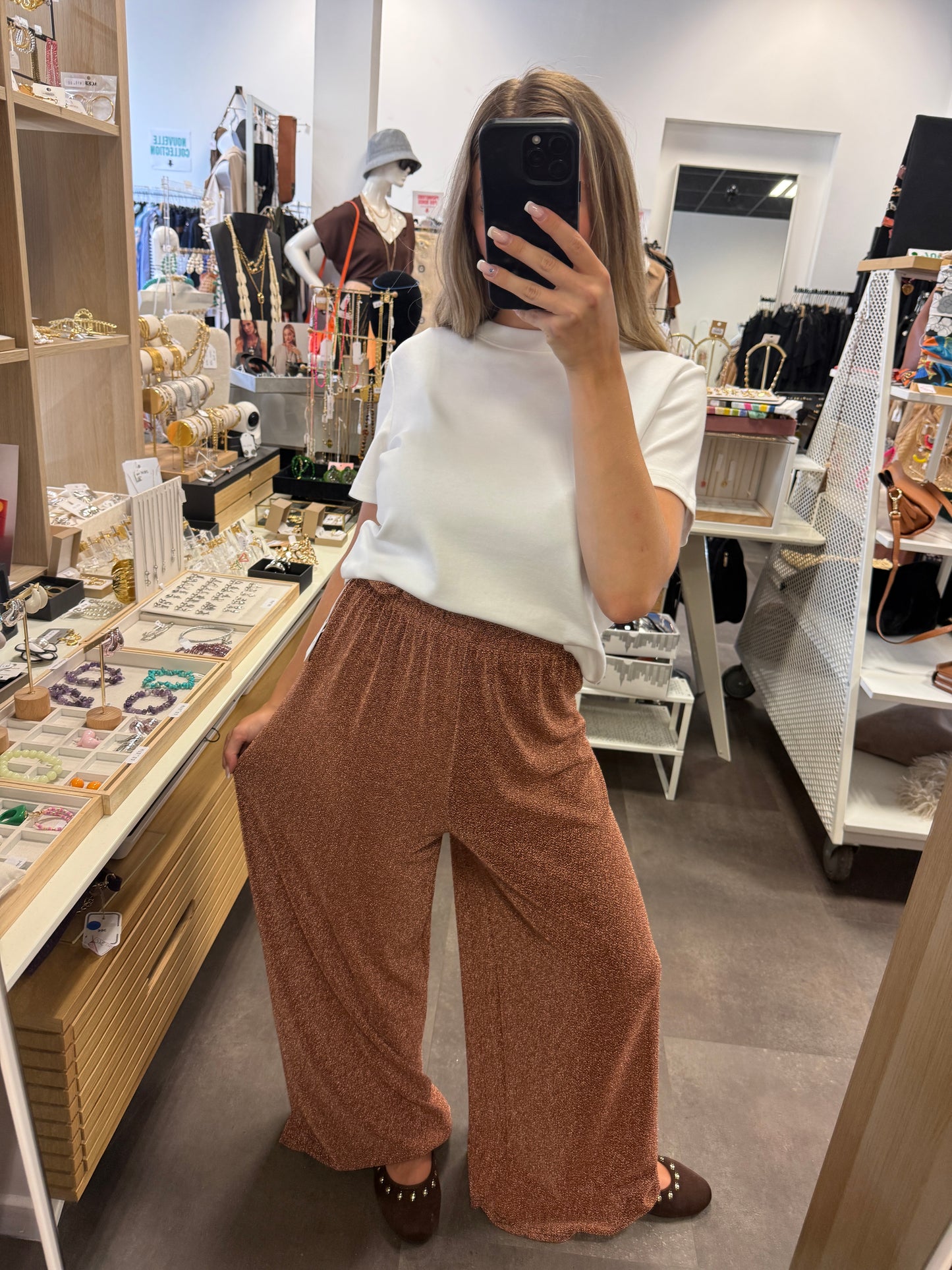 pantalon soirée brillant