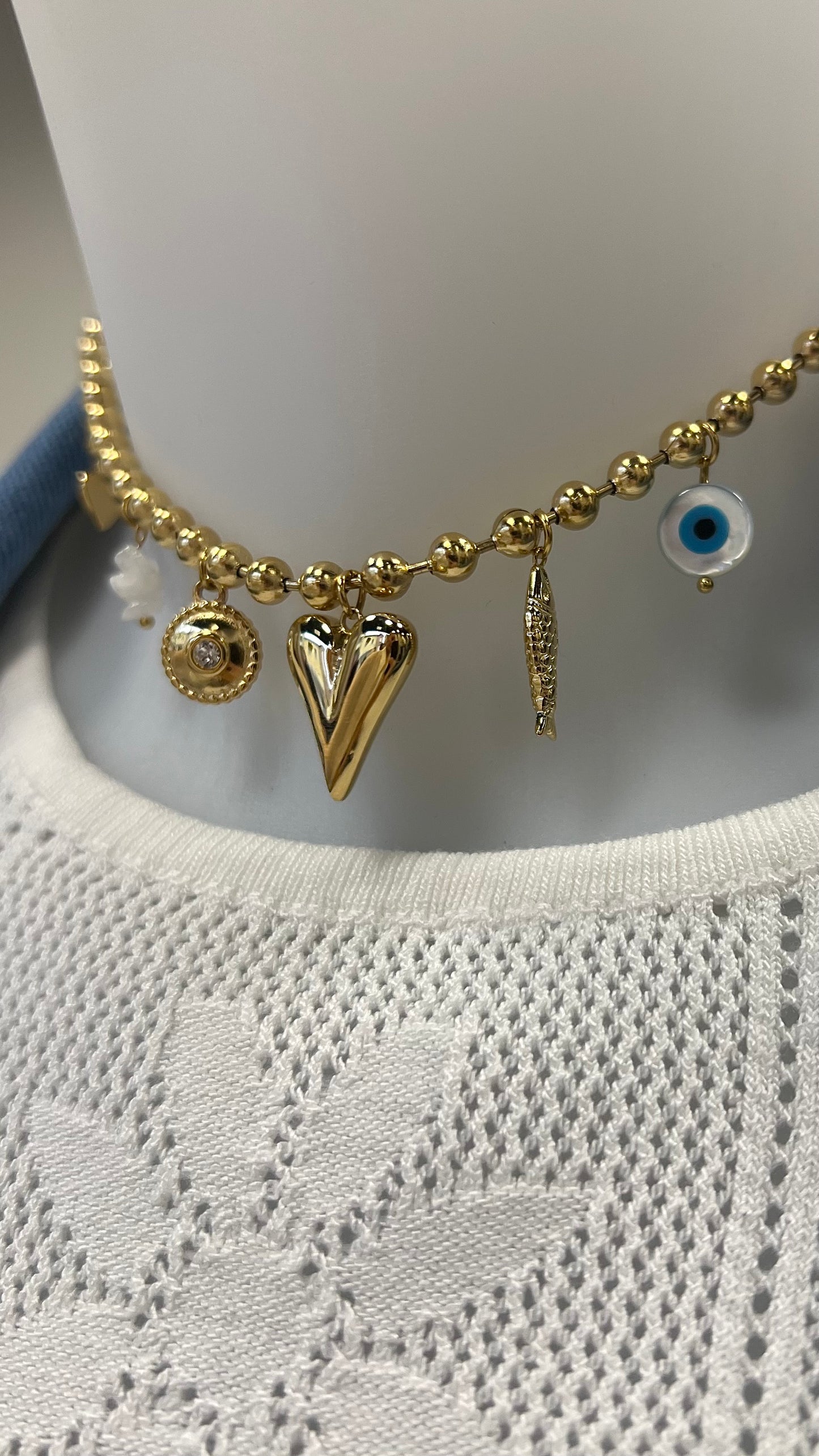 collier coeur 3D