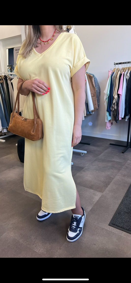 (14) robe pull jaune