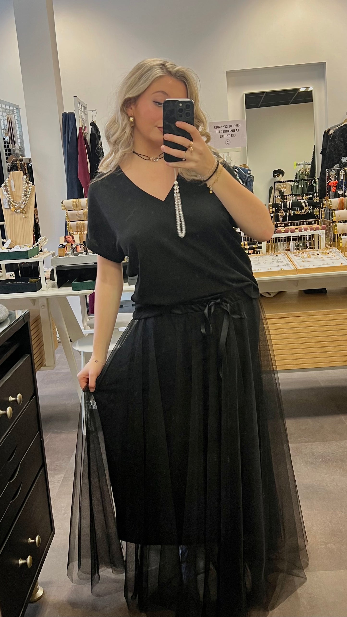 jupe tulle longue
