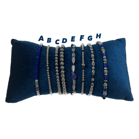 bracelets bleus