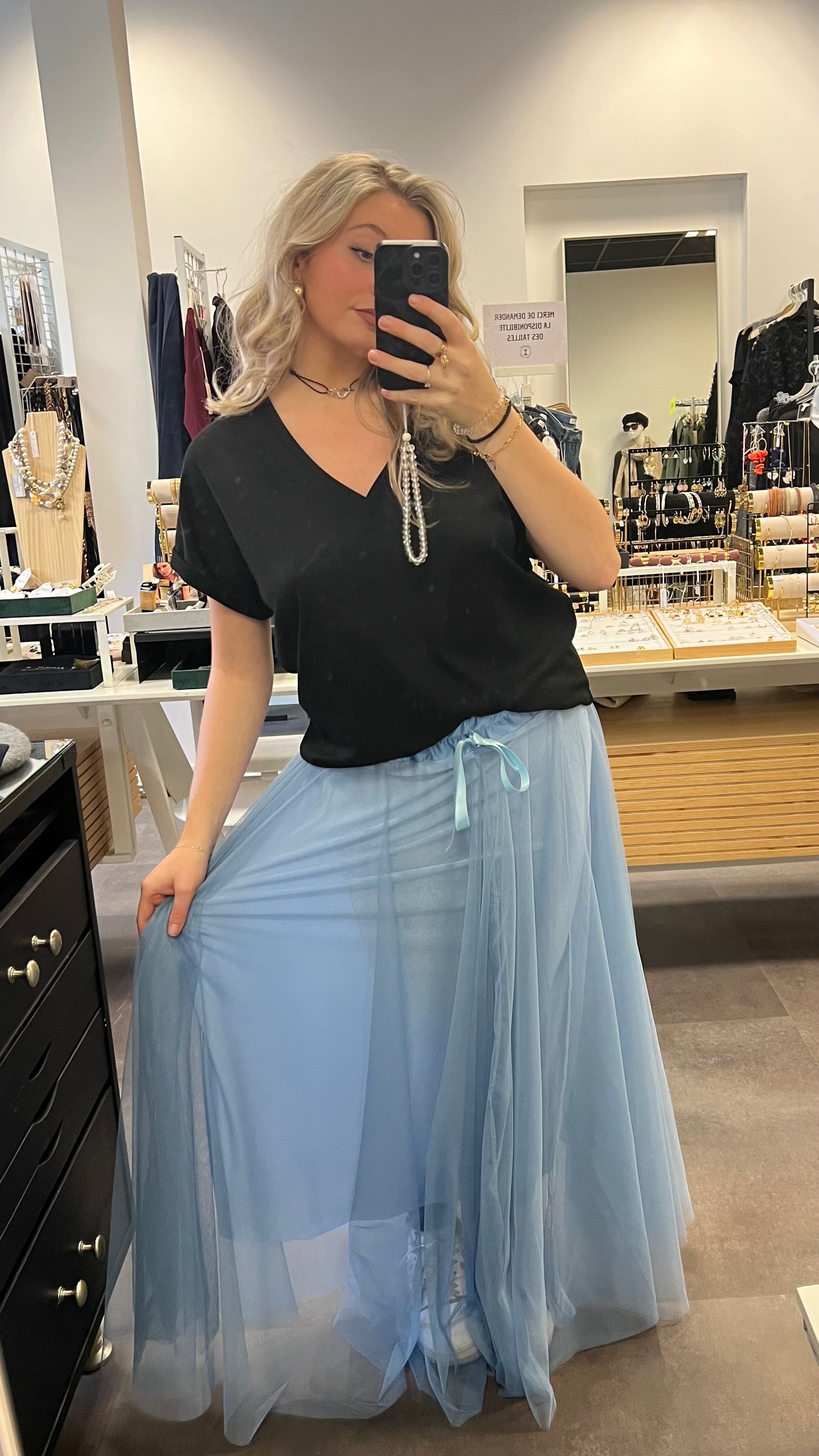 jupe tulle longue