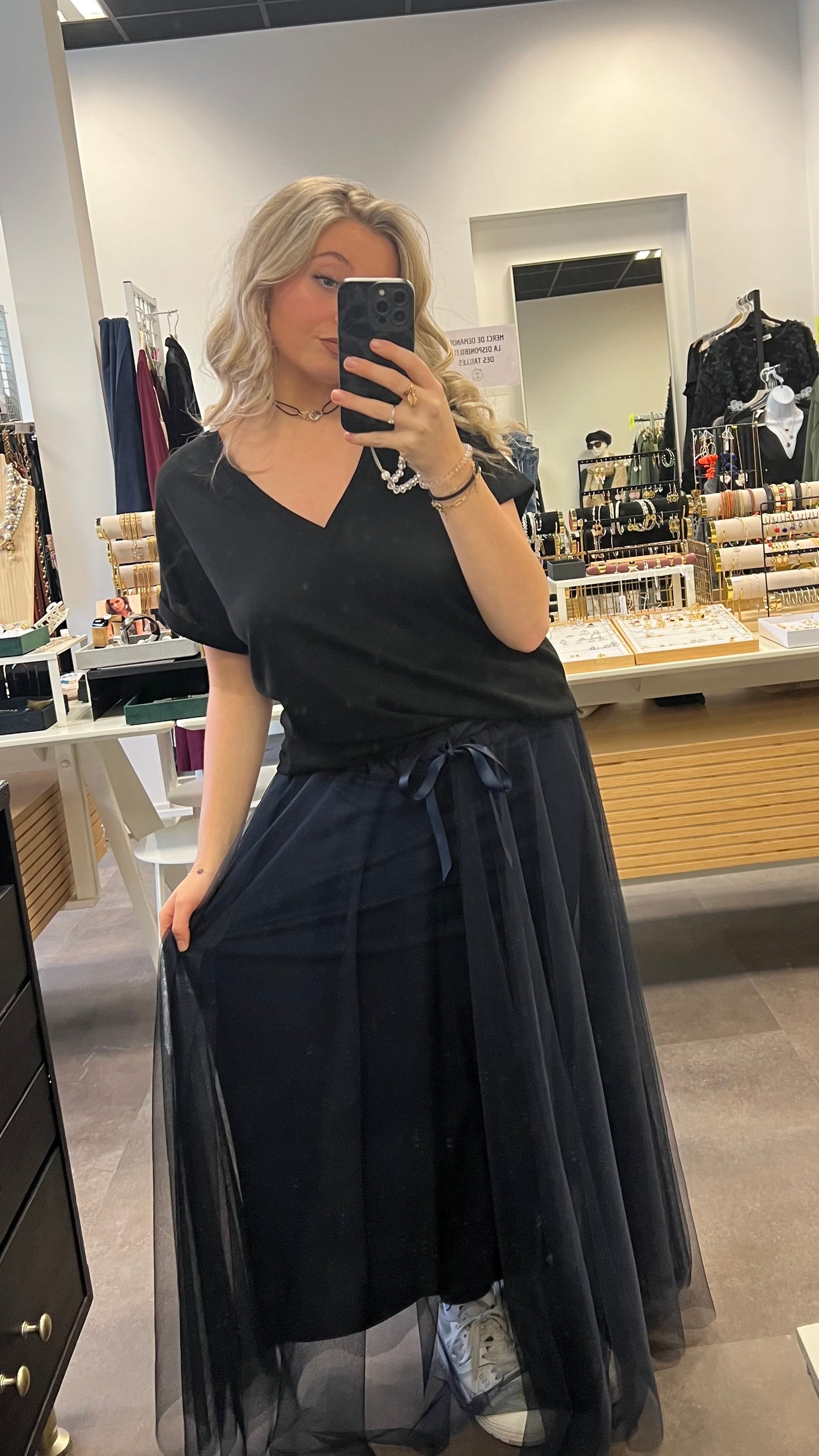 jupe tulle longue