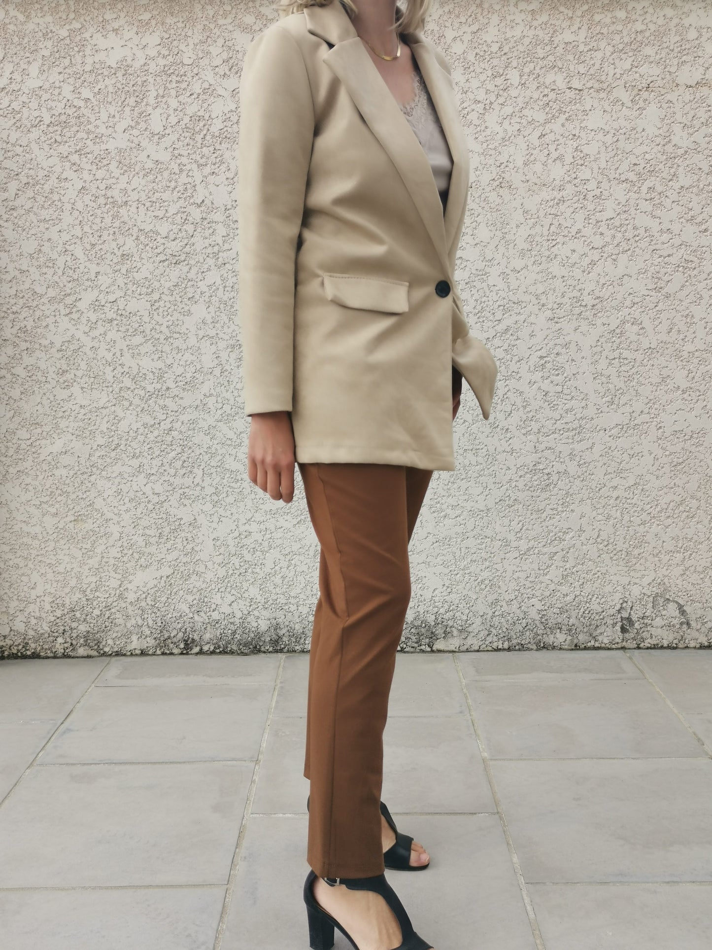 (30) blazer suédine