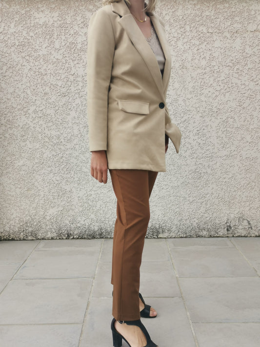 (30) blazer suédine