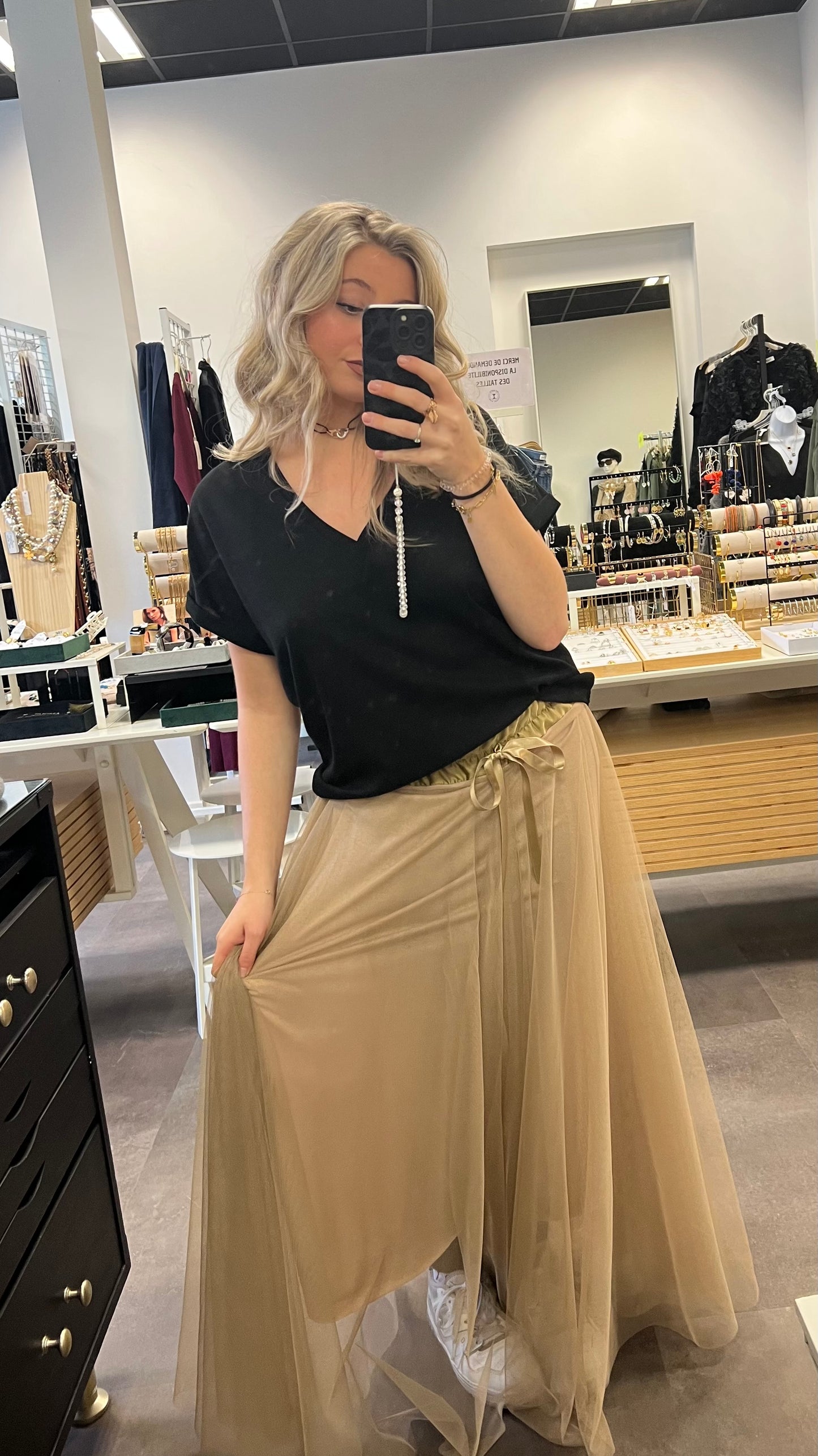 jupe tulle longue
