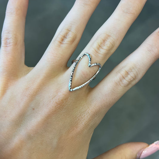 bague cœur acier inoxydable (5)
