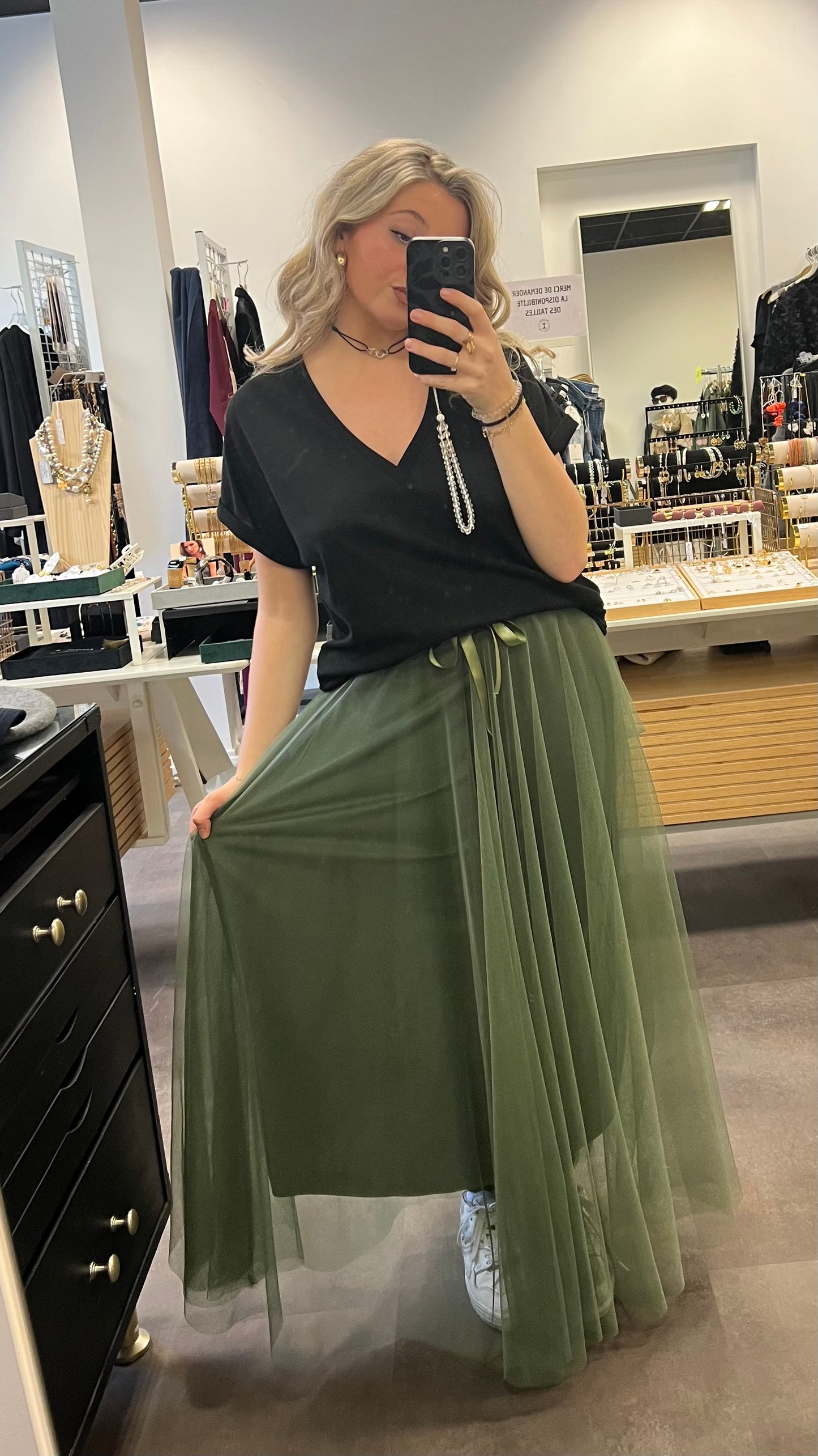 jupe tulle longue
