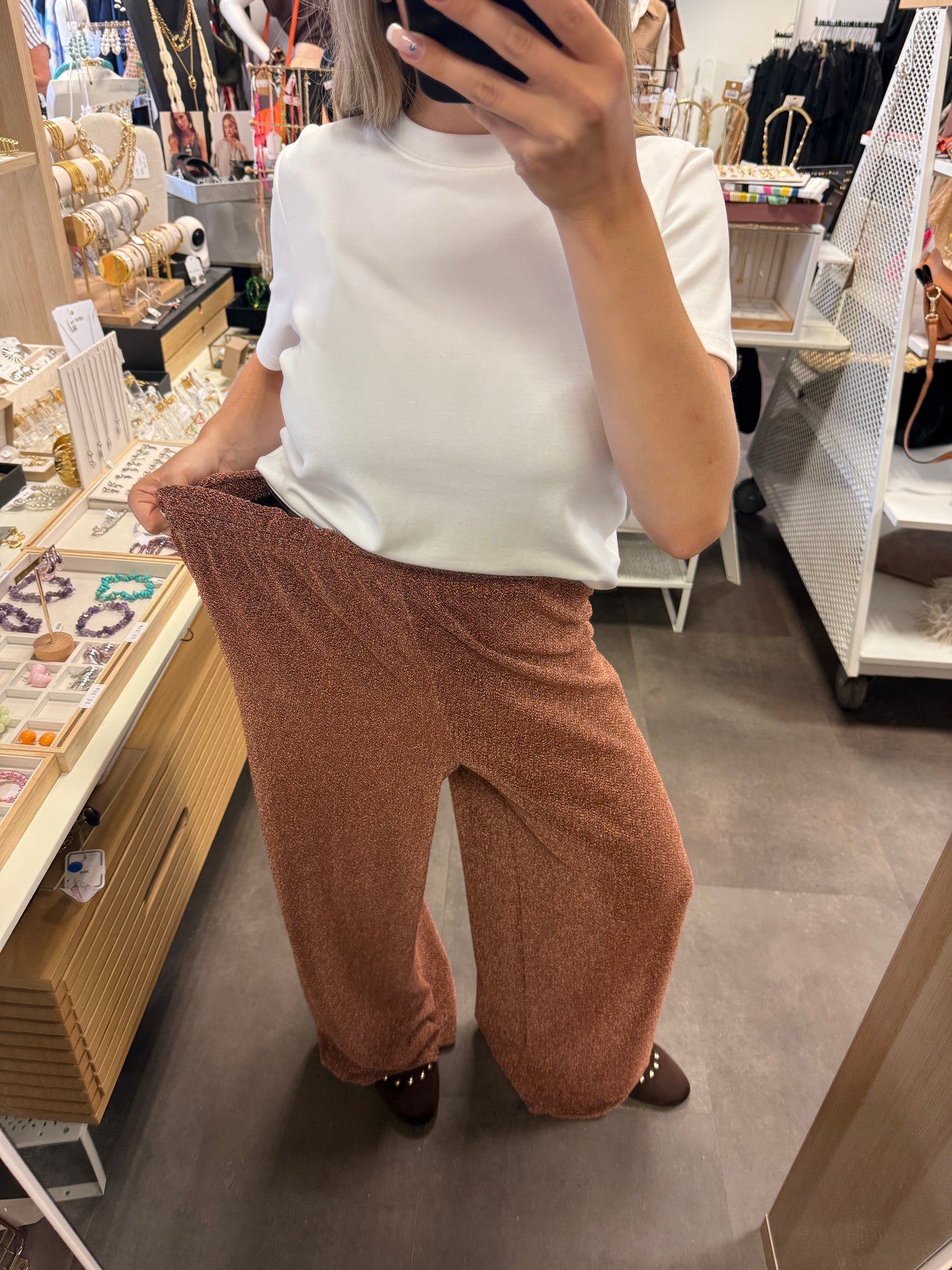 pantalon soirée brillant