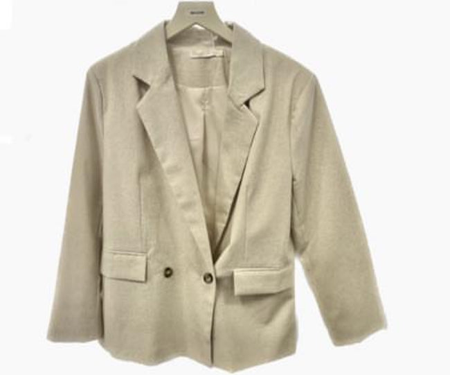 (32) blazer beige