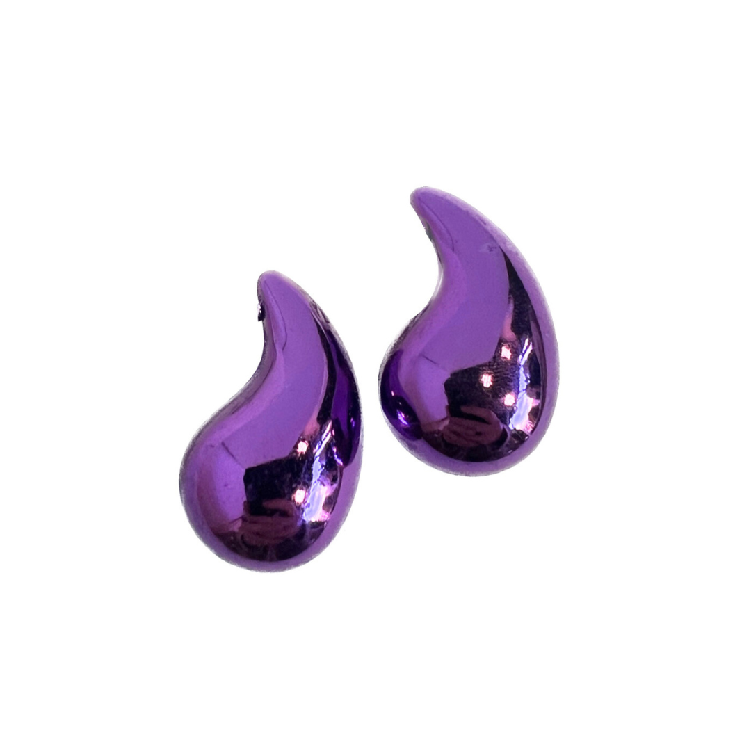 boucles gouttes colorées grande taille