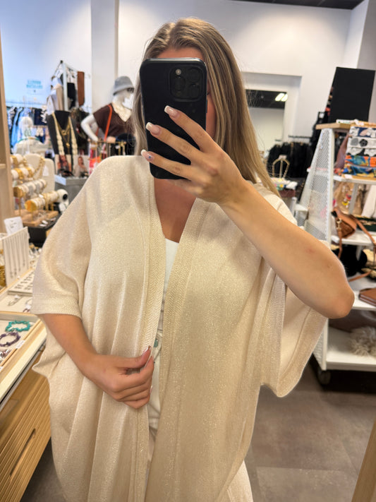 veste longue à paillettes