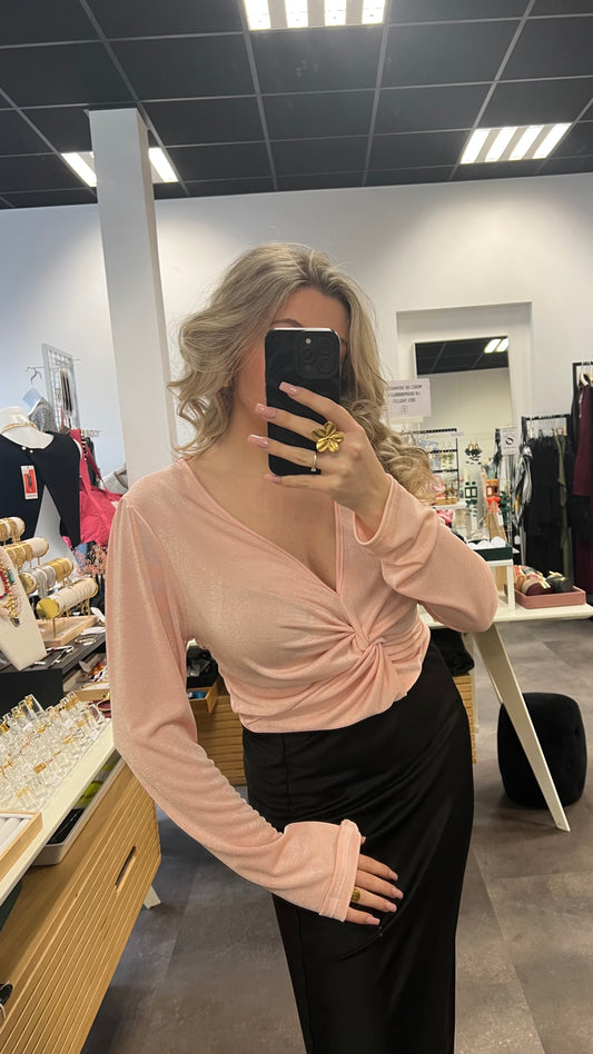 body satiné rose